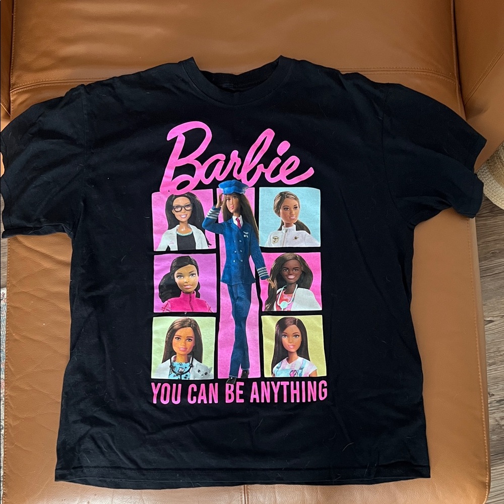 Barbie Black T-Shirt with Pink Accents